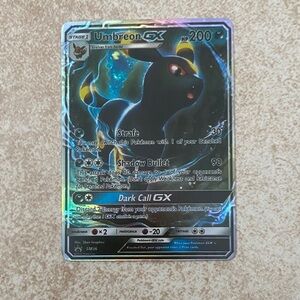 Pokemon Umbreon GX Trading Card - Black and Blue